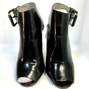 CHLOE Black Patent-Leather Women's Ankle Bootie